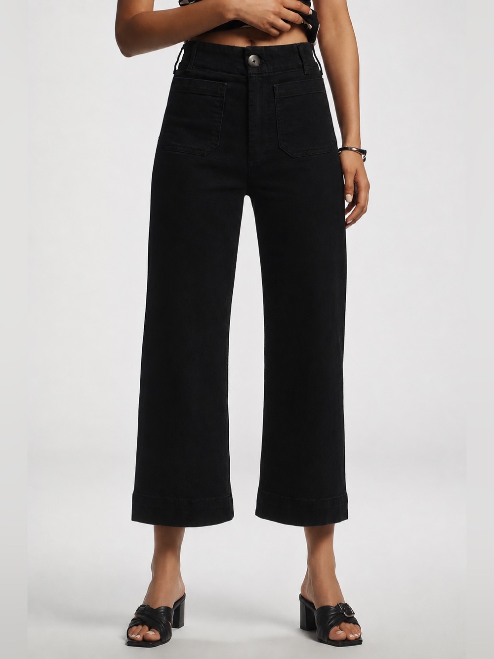 Anthropologie Maeve The Colette High-Rise Crop Wide-Leg Pants - Size 26